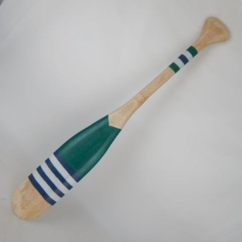 Wooden Paddle Blue Stripes #2 14cm x 100cm long