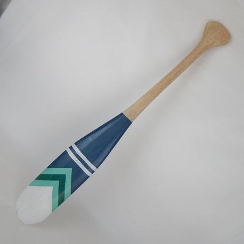 Wooden Paddle Blue Arow #3 14cm x 100cm long