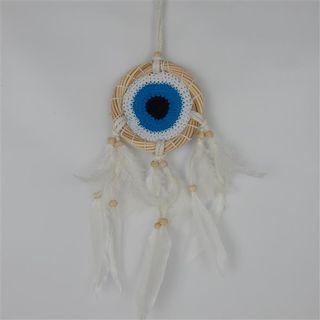 Dreamcatcher Evil Eye with Rattan 10cm x 28cm long