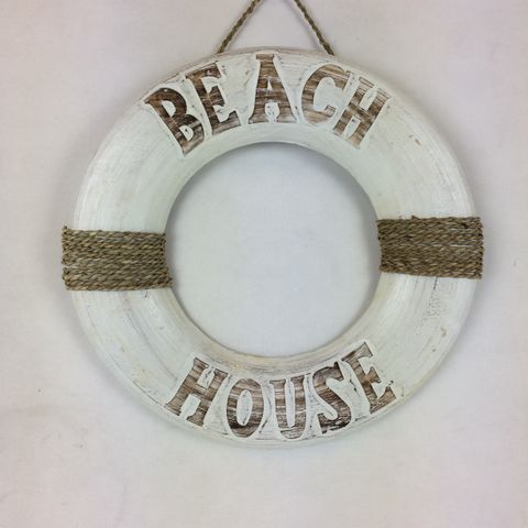 Beach House Ring White 40cm dia
