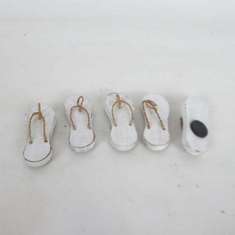 Magnets Jandal 5pcs Whitewash 3cm x 7.5cm