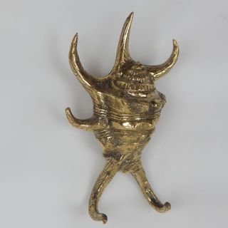 Brass Spider Shell  2 Hook 8cm x 13cm h