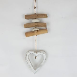 Drift Hollow Heart Single Whitewash 10cm x 25cm