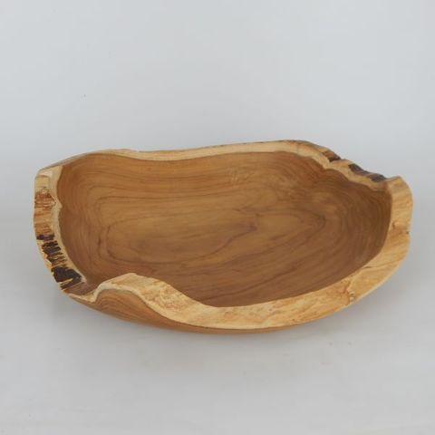 Teak Free Form Bowl  Approx 40cm dia