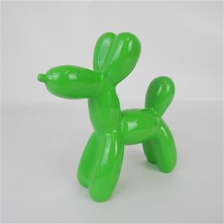Resin Dog Lime Green 20cm x 7cm x 21cm