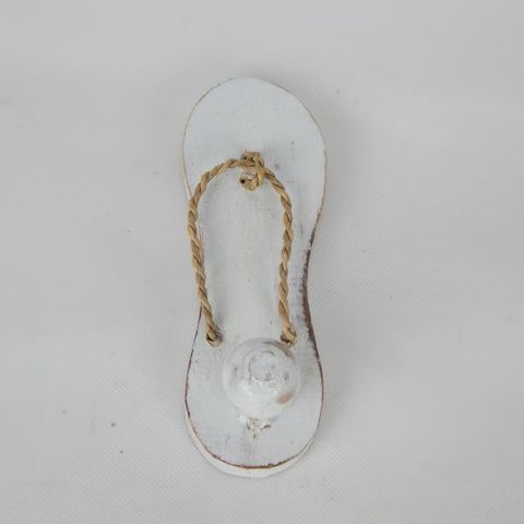 Single Jandal Hook Whitewash 6.5 x 16cm