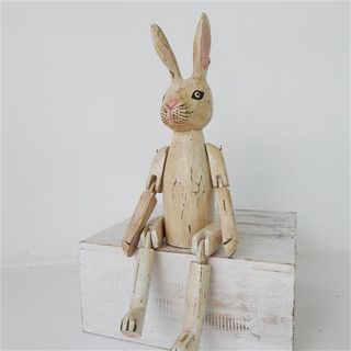 Vintage Rabbit Antiqued 25cm high
