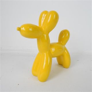 Resin Dog Yellow 20cm x 7cm x 21cm