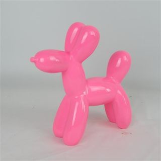 Resin Dog Pink 20cm x 7cm x 21cm