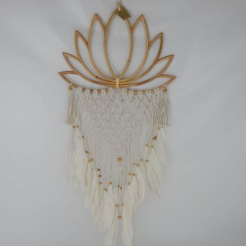 Lotus Rattan Dreamcatcher 40cm x 100cm