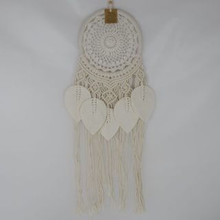 Fringe Dreamcatcher w Leaves 22cm x 50cm