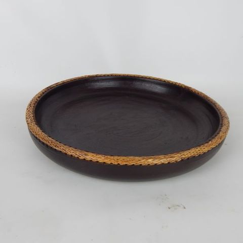 Lombok Wooden Bowl Round 30cm x 5cm h
