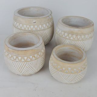 Luna Wooden Bowls s/4 14x10/16x12/17x14/20x16cm