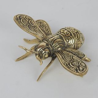 Brass Bee Large 9.5cm x 13cm