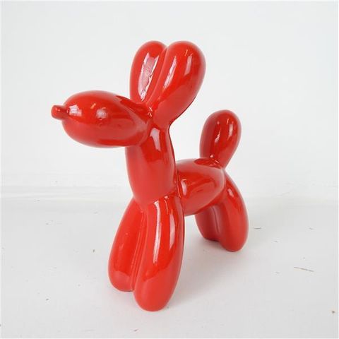 Resin Dog Red 20cm x 7cm x 21cm