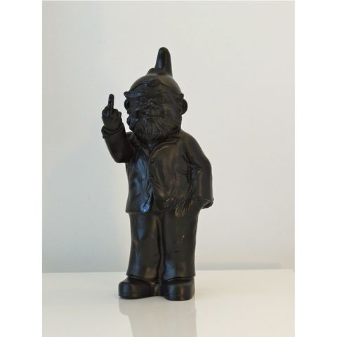 Pop Gnome w Finger Black 35cm h DUE DEC