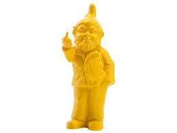 Pop Gnome w Finger Yellow 35cm h DUE DEC