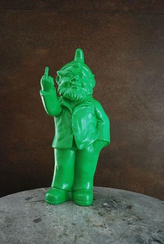 Pop Gnome w Finger Green 35cm h