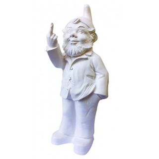 Pop Gnome w Finger White 35cm h