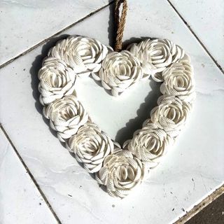Shelly Heart Large 18cm x 18cm high DUE JUNE