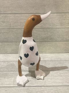 Heart Duck Black 28cm high DUE DEC