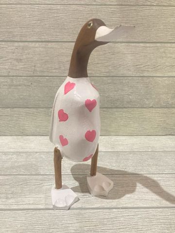 Heart Duck Pink 28cm high DUE DEC