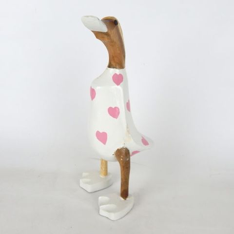 Heart Duck Pink 28cm high