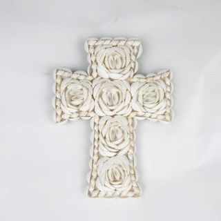 Rosa Shelly Cross 16cm x 21cm high