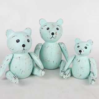 Teddies s/3 Sea Green 14cm / 18cm / 21cm h