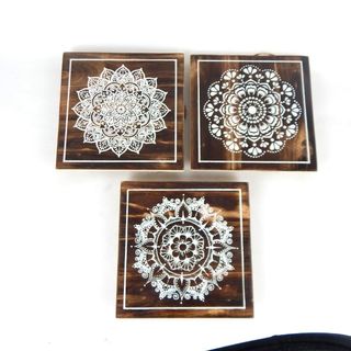 Mandala Wall Art s/3 20cm x 20cm