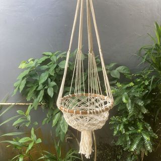 Sansi Cane & Macrame Plant Holder 30cm x 100cm