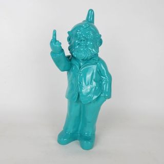 Pop Gnome w Finger Teal 35cm h