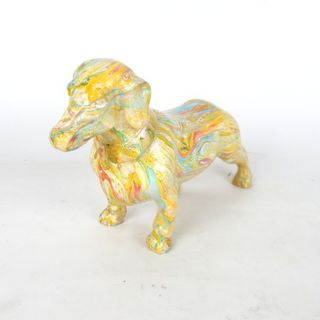 Volo Daschund Yellow Marble 20cm x 14cm h