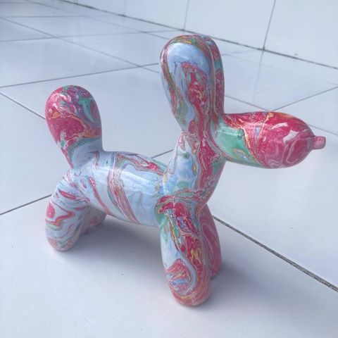 Volo Dog Pink Marble 20cm x 7cm x 21cm DUE DEC