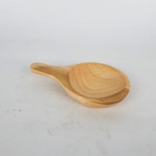 Teak Pinch Bowl with Handle 13cm x 8cm dia