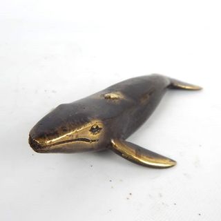 Brass Whale 10cm x 16cm long