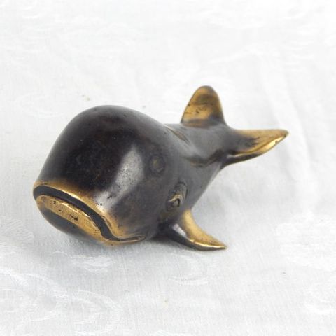 Brass Whale 10cm x 16cm long