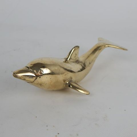 Brass Dolphin 6cm x 13cm long