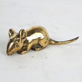 Brass Mouse 10cm x 3cm x 3cm high DUE DEC