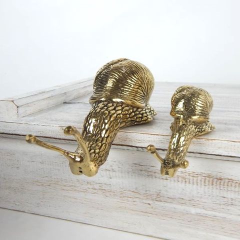 Brass Snail Small 10cm x 3cm x 6cm high