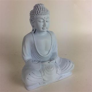 Matte Buddha White 20cm high