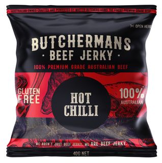 BEEF JERKY HOT CHILLI 12 X 40g