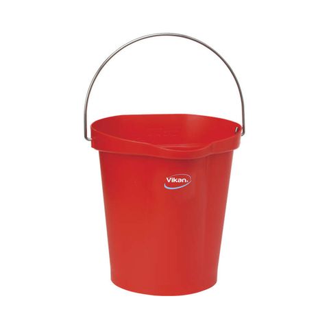 VIKAN BUCKET 12 LT RED 28/56864 BIL