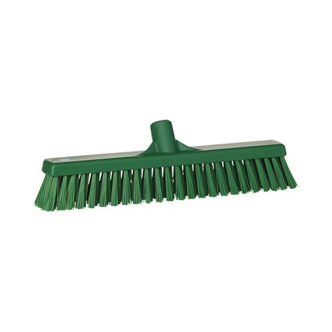 VIKAN BROOM HEAD SOFT/STIF 420MM GRN BIL