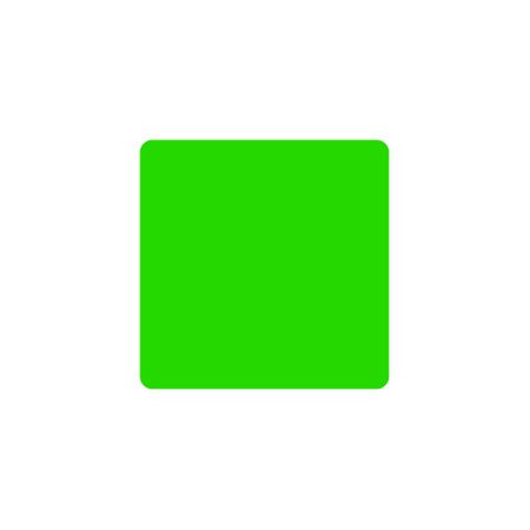 *LABELS - SQUARE 46 X 46 GREEN 1000