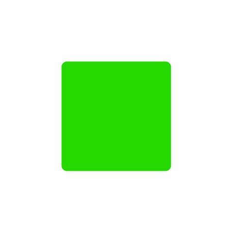 *LABELS SQUARE 46 X 46 GREEN 1000