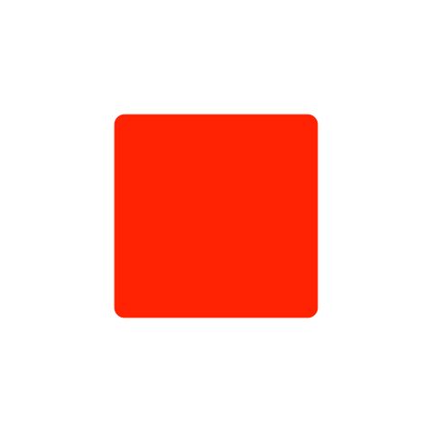 *LABELS SQUARE 46 X 46 RED 1000