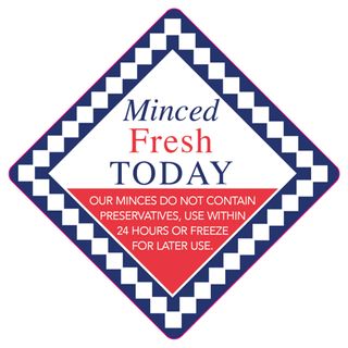 LABELS - MINCED FRESH TODAY D 1000
