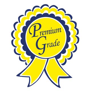LABELS PREMIUM GRADE BLE/YLW 1000