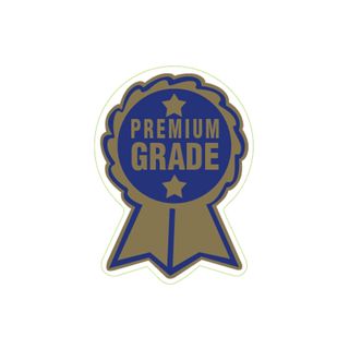 LABELS PREMIUM GRADE FOIL BLE/GLD 1000
